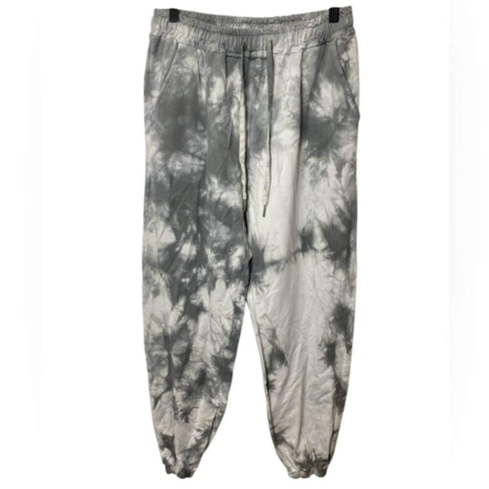 Eternelle Made in Italy Sweatpants White & Grey Print Size M